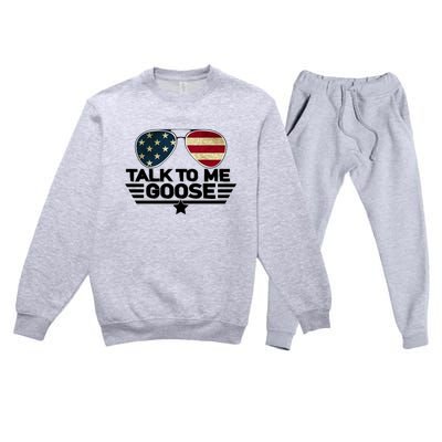 Talk To Me Goose Premium Crewneck Sweatsuit Set