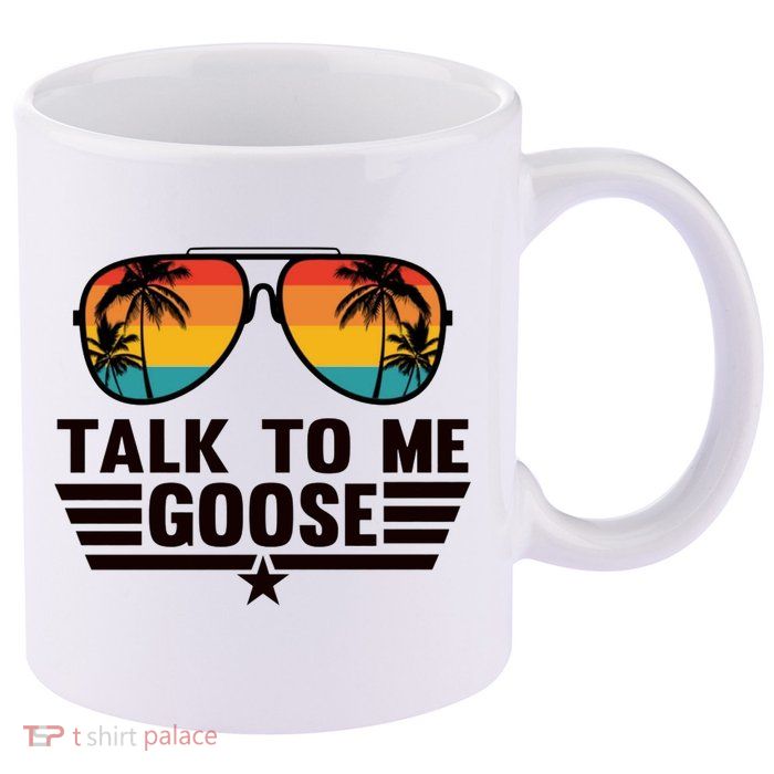 Talk To Me Goose 11oz C Handle Ceramic Mug
