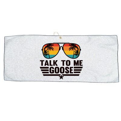 Talk To Me Goose Large Microfiber Waffle Golf Towel