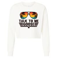 Talk To Me Goose Cropped Pullover Crew