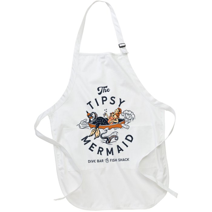 The Tipsy Mermaid Dive Bar & Fish Shack Vintage Pinup Art Apron