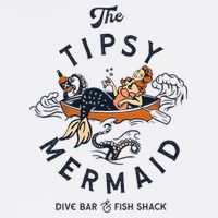 The Tipsy Mermaid Dive Bar & Fish Shack Vintage Pinup Art Apron