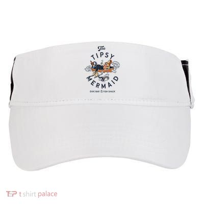 The Tipsy Mermaid Dive Bar & Fish Shack Vintage Pinup Art Adult Drive Performance Visor
