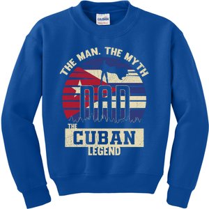 The The Myth The Cuban Legend Dad Gift Kids Sweatshirt