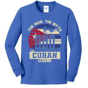 The The Myth The Cuban Legend Dad Gift Kids Long Sleeve Shirt