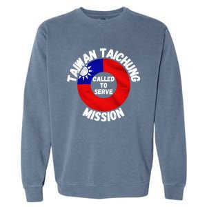 Taiwan Taichung Mission Lds Proud Mormon Missionary Cool Gift Garment-Dyed Sweatshirt