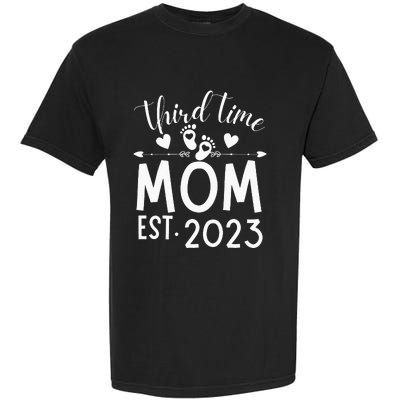 Third time Mom Pregnancy Mother's Day Soon to be Mom Garment-Dyed Heavyweight T-Shirt