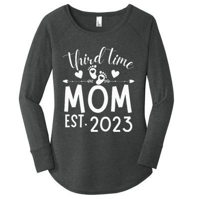 Third time Mom Pregnancy Mother's Day Soon to be Mom Women's Perfect Tri Tunic Long Sleeve Shirt