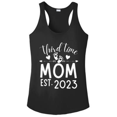 Third time Mom Pregnancy Mother's Day Soon to be Mom Ladies PosiCharge Competitor Racerback Tank