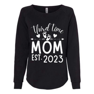 Third time Mom Pregnancy Mother's Day Soon to be Mom Womens California Wash Sweatshirt