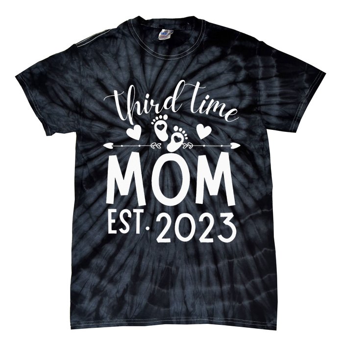 Third time Mom Pregnancy Mother's Day Soon to be Mom Tie-Dye T-Shirt