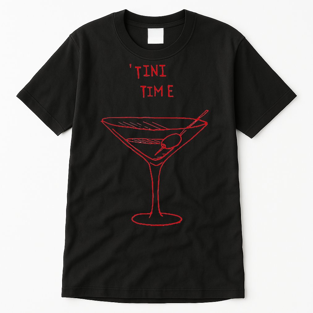 Tini Time Martini Lover Tall T-Shirt