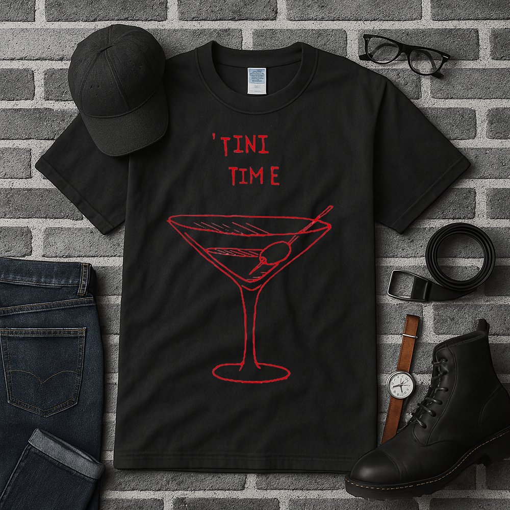 Tini Time Martini Lover Tall T-Shirt