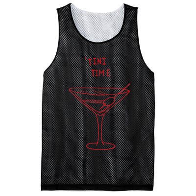 Tini Time Martini Lover Mesh Reversible Basketball Jersey Tank