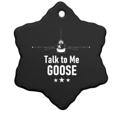 Talk To Me GOOSE Fighter Jet Ceramic Star Ornament