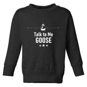 Talk To Me GOOSE Fighter Jet Toddler Sweatshirt