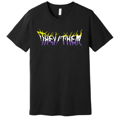 They Them Metal Premium T-Shirt