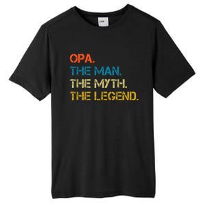 The The Myth The Legend Gift Opa Dad Tall Fusion ChromaSoft Performance T-Shirt