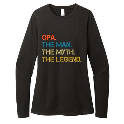 The The Myth The Legend Gift Opa Dad Womens CVC Long Sleeve Shirt