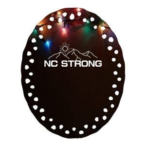 The Tolers Nc Strong Ceramic Oval Ornament