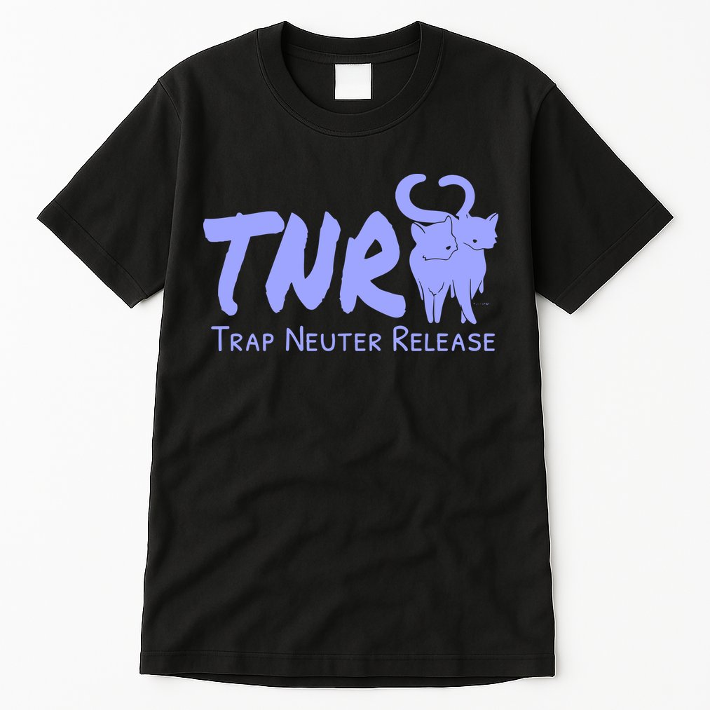 TNR Trap Neuter Release Feral Cat Awareness Tall T-Shirt