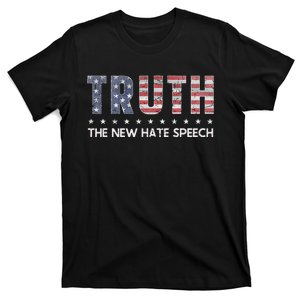 Truth The New Hate Speech Political Correctness USA Flag T-Shirt