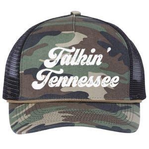 Talkin Tennessee Nashville Tennessee Country Music Lovers Retro Rope Trucker Hat Cap