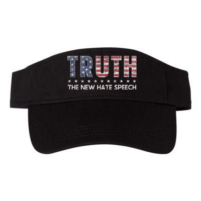 Truth The New Hate Speech Political Correctness Usa Flag Valucap Bio-Washed Visor