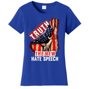 Truth The New Hate Speech Political Correctness Usa Flag Gift Women's T-Shirt