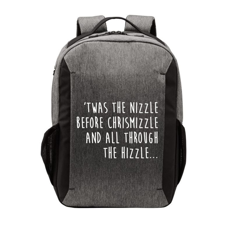 Twas The Nizzle Before Chrismizzle Funny Christmas Vector Backpack