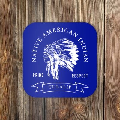 Tulalip Tribe Native American Indian Pride Respect Vintage Gift Coaster