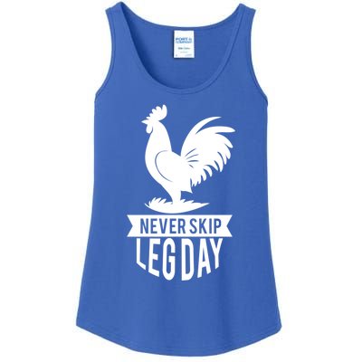 Thankgiving Turkey Never Skip Leg Day Meaningful Gift Ladies Essential Tank