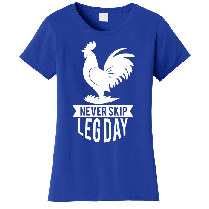 Thankgiving Turkey Never Skip Leg Day Meaningful Gift Women's T-Shirt