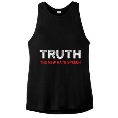 Truth The New Hate Speech Political Correctness Ladies PosiCharge Tri-Blend Wicking Tank