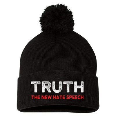 Truth The New Hate Speech Political Correctness Pom Pom 12in Knit Beanie