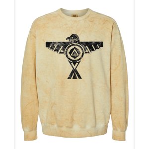 Thunderbird Tribal Native American Indian Graphic Colorblast Crewneck Sweatshirt