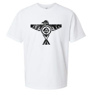 Thunderbird Tribal Native American Indian Graphic Sueded Cloud Jersey T-Shirt