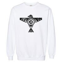 Thunderbird Tribal Native American Indian Graphic Garment-Dyed Sweatshirt