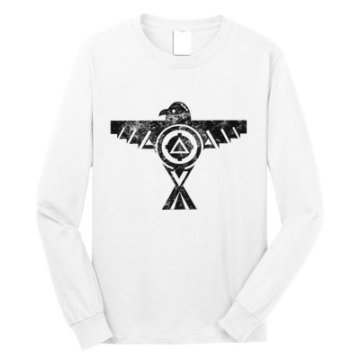 Thunderbird Tribal Native American Indian Graphic Long Sleeve Shirt