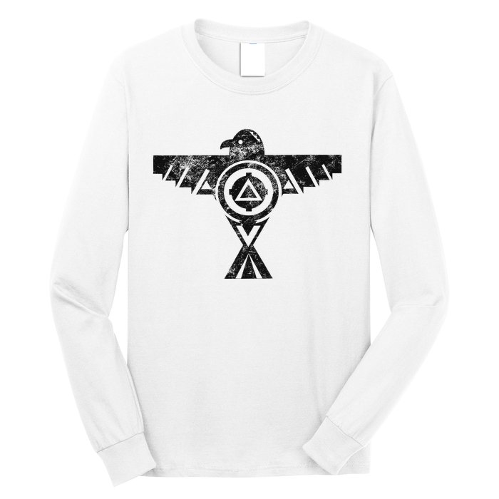 Thunderbird Tribal Native American Indian Graphic Long Sleeve Shirt