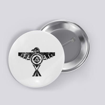 Thunderbird Tribal Native American Indian Graphic Button