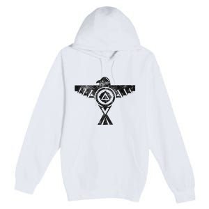 Thunderbird Tribal Native American Indian Graphic Premium Pullover Hoodie