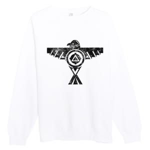 Thunderbird Tribal Native American Indian Graphic Premium Crewneck Sweatshirt