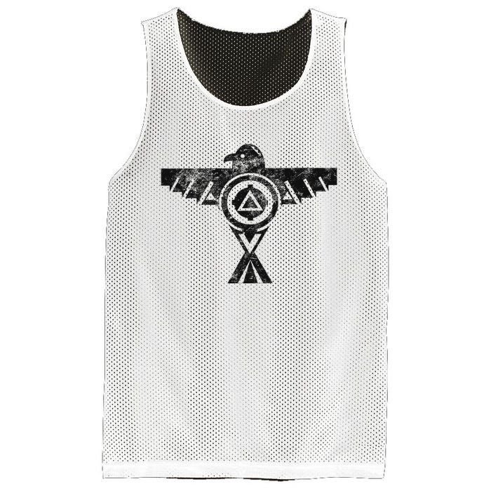 Thunderbird Tribal Native American Indian Graphic Mesh Reversible Basketball Jersey Tank