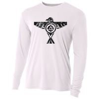 Thunderbird Tribal Native American Indian Graphic Cooling Performance Long Sleeve Crew