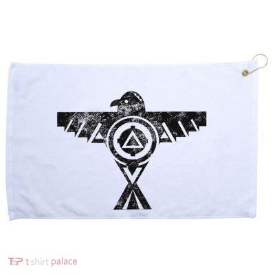 Thunderbird Tribal Native American Indian Graphic Grommeted Golf Towel