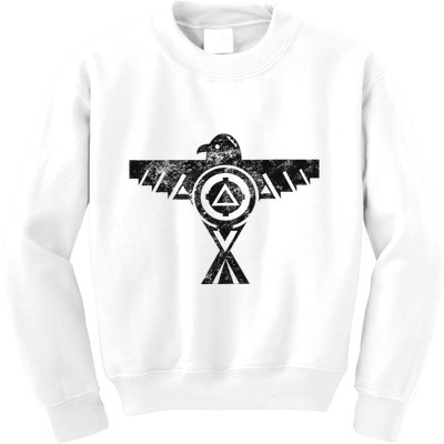 Thunderbird Tribal Native American Indian Graphic Kids Sweatshirt