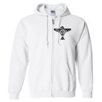 Thunderbird Tribal Native American Indian Graphic Full Zip Hoodie