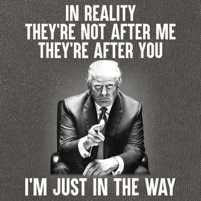 Trump They’re Not After Me They’re After You I’m Just In The Way Cotton Canvas Backpack