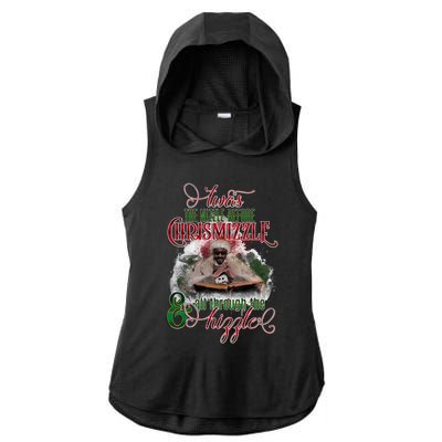 Twas The Nizzle Before Chrismizzle Hizzle Snoop Dogg Ladies PosiCharge Tri-Blend Wicking Draft Hoodie Tank